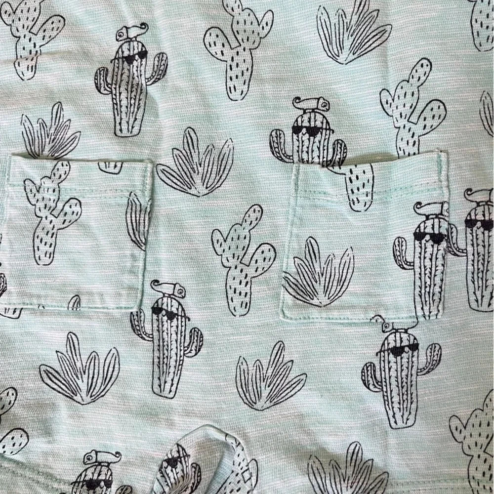 3 month baby 2 rompers & 1 onesie - cactus, cars & “Roar” summer Cali vibes